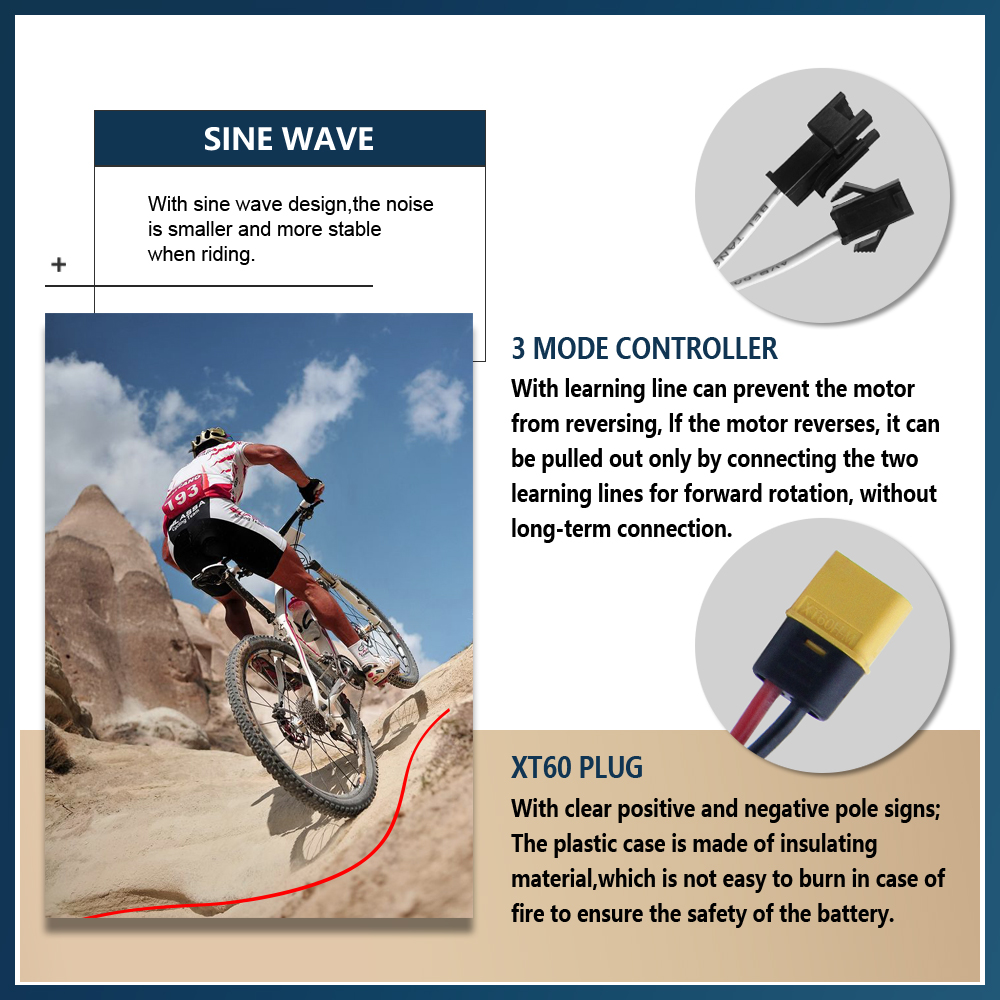 Ebike Controller 48V/72V 3 mod - Ebike Conversion Kit 72V 3000W review and price