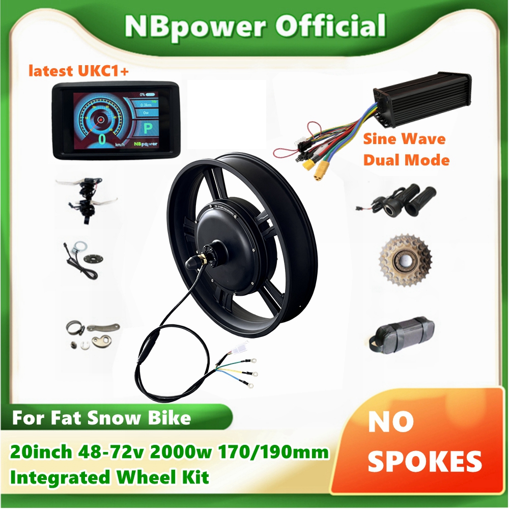 NBP 20inch 48-72v 2000W 170/19 - 72V 5000W Hub Motor Kit review and price