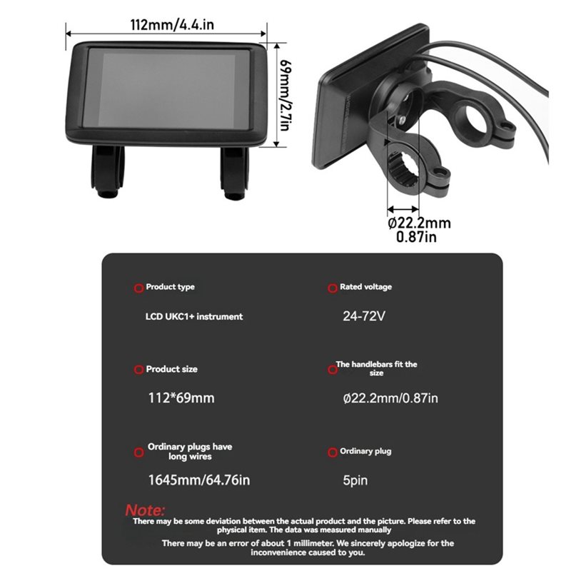 HOES-UKC1+ LCD Display Meter+  - Sine Wave Controller 48V 72V 80A review and price