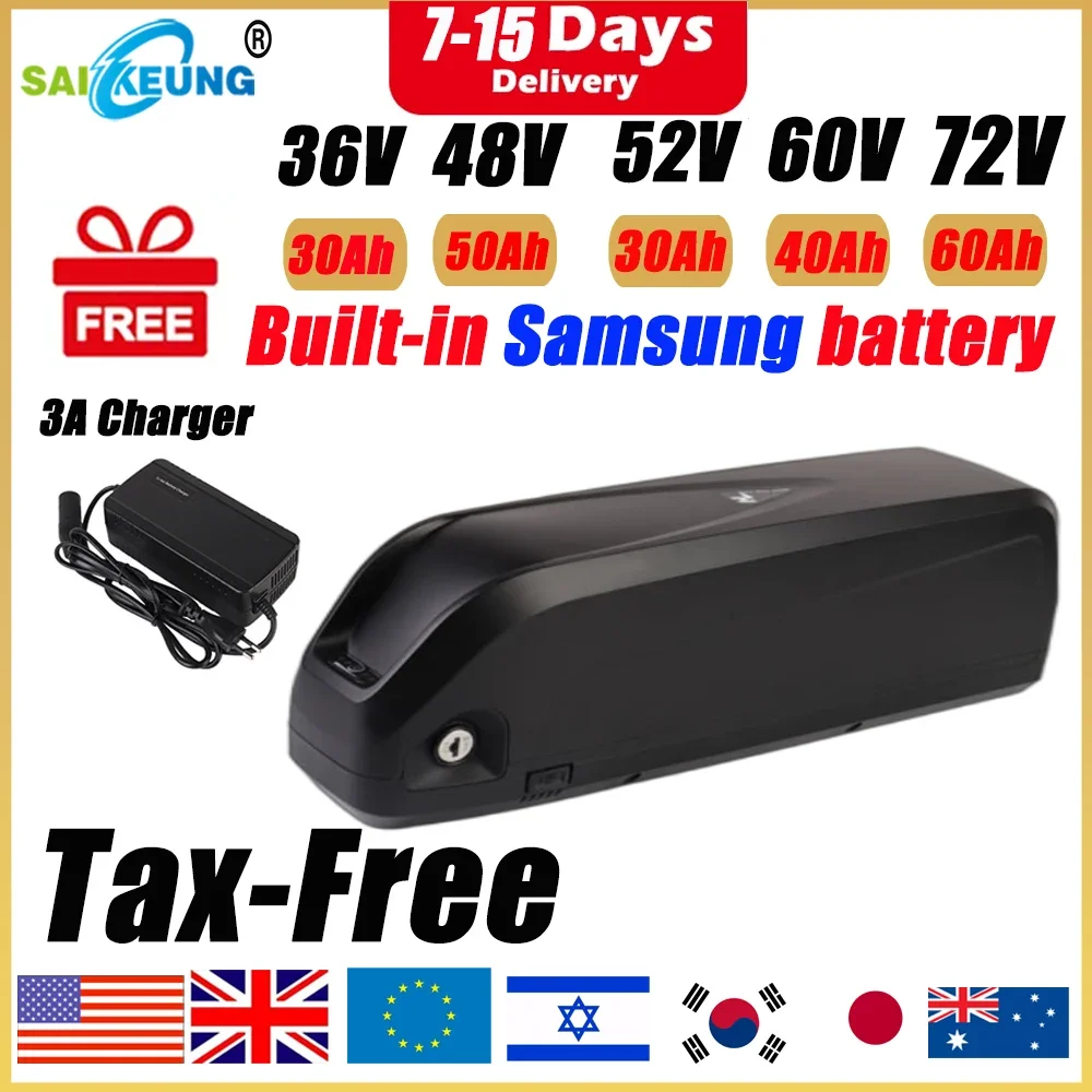 Hailong Polly 48V 52V 60V 36V  - Electric Bicycle Battery 72V 30Ah review and price